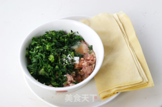 荠菜百叶包的做法步骤：4
