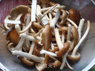 茶树菇炒腊肉的做法步骤：2