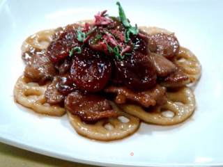 京味小菜“杏干肉”的做法步骤：2