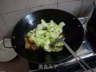菜苔炒肉的做法步骤：2