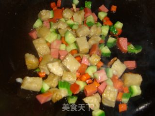 炒面筋的做法步骤：2