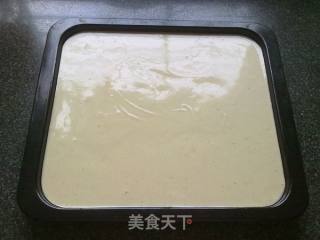抹茶夹心肉松蛋糕的做法步骤：3