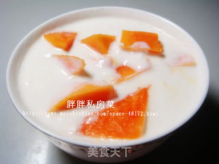 木瓜酸奶的做法步骤：3