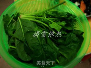 菠菜豆芽汤的做法步骤：2