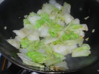 大白菜焖油豆腐的做法步骤：3