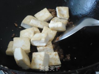 家常肉酱烧豆腐的做法步骤：3