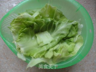炝包菜的做法步骤：2