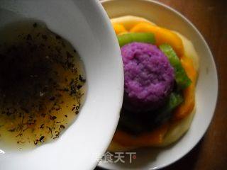 蜜汁紫薯糕的做法步骤：2