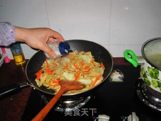 时蔬炒豆筋的做法步骤：3