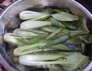 香菇油菜的做法步骤：2