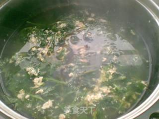 菊花脑鸭蛋汤的做法步骤：2