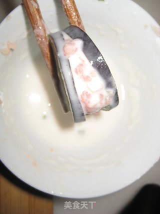 香煎茄盒的做法步骤：2