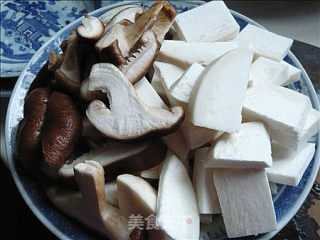 蚝油双菇的做法步骤：2