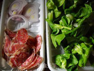 腊肠青菜炒面的做法步骤：4