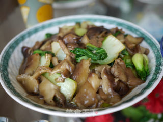 香菇油菜的做法步骤：3