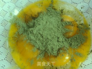 烫面抹茶戚风的做法步骤：2