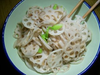 脆拌莲藕的做法步骤：2