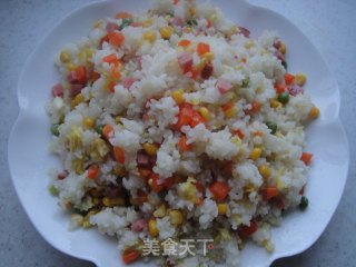 香橙炒饭的做法步骤：2