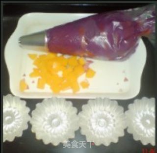 芒果酸奶紫薯泥的做法步骤：2