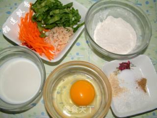 蔬菜鸡蛋饼的做法步骤：2