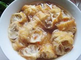 葱香油条汤的做法步骤：2