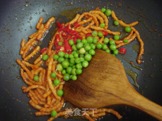 蒜香素肉丝的做法步骤：3