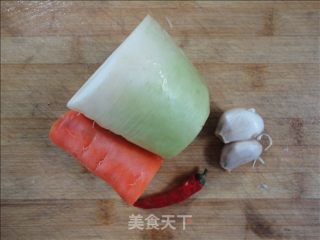 凉伴白萝卜的做法步骤：2