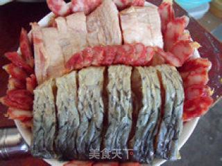 腊味合蒸的做法步骤：2