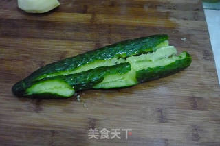 爽口凉拌黄瓜的做法步骤：2