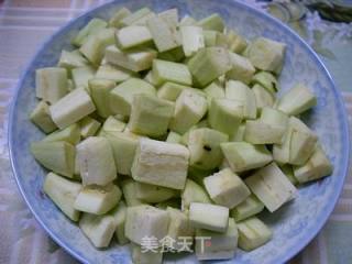 咖喱茄子地瓜的做法步骤：2