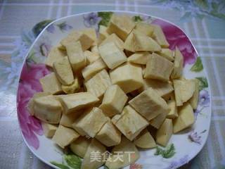 咖喱茄子地瓜的做法步骤：2