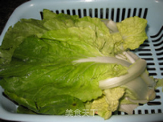 香菇扒小白菜的做法步骤：2