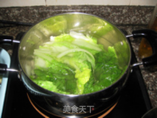 香菇扒小白菜的做法步骤：2