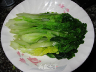 香菇扒小白菜的做法步骤：2