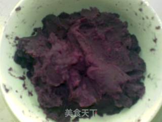 紫薯芝麻饼的做法步骤：2