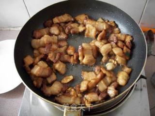 炒腩肉的做法步骤：2
