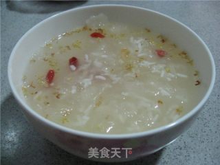 桂花银耳酒酿羹的做法步骤：2