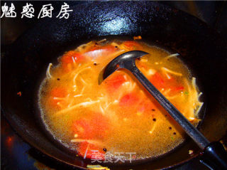 金针菇番茄汤的做法步骤：3