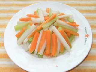 莴苣炒山药的做法步骤：2