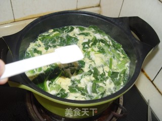 菠菜鸡蛋汤的做法步骤：2