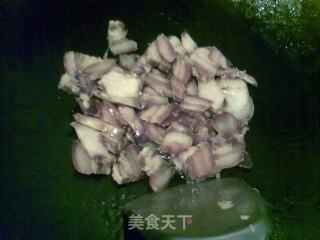 腊肉炒花菜的做法步骤：2