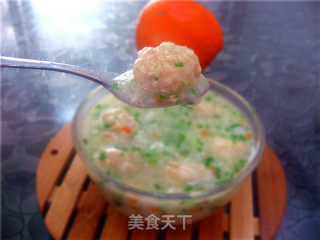 宝宝快乐成长餐--蔬菜肉丸粥的做法步骤：6