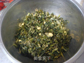 黄豆拌雪菜的做法步骤：2