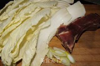 大白菜蒸金火火腿丝的做法步骤：2