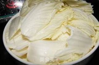 大白菜蒸金火火腿丝的做法步骤：2