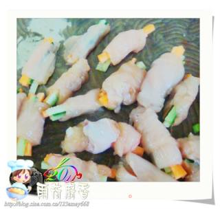 美食美味鸡肉卷的做法步骤：2
