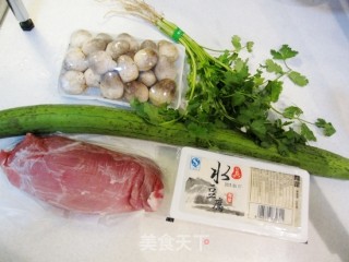 丝瓜豆腐羹的做法步骤：2