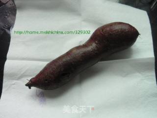 微波炉烤紫薯的做法步骤：2