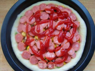 烤肠披萨的做法步骤：12