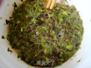香椿芽鸡蛋饼的做法步骤：4